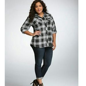 Torrid plaid shirt